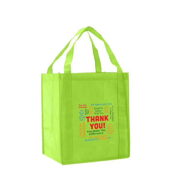 Words of Praise Thank you Non-Woven Grocery Tote