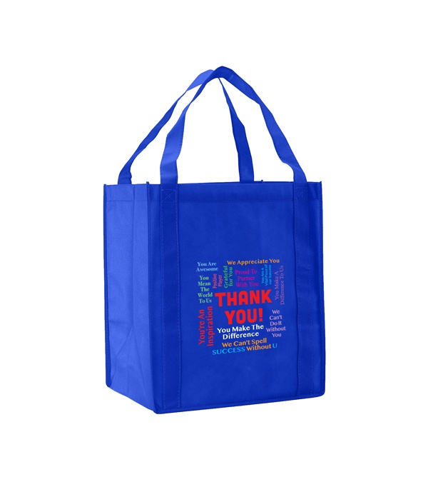 Words of Praise Thank you Non-Woven Grocery Tote