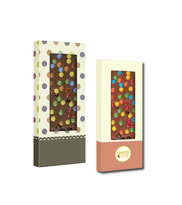 3.5 oz. Chocolate Bar Box With Mini M&m's&reg;