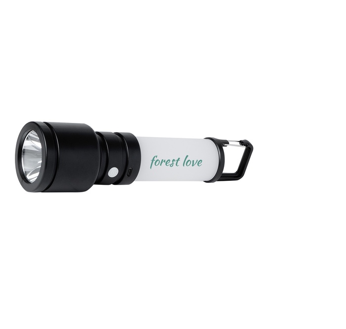 2-in-1 Recycled ABS Plastic Rechargeable Flashlight with Lantern