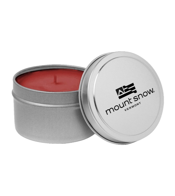 Large Silver Tin Candle