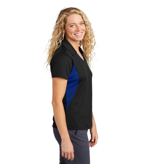 Sport-Tek® Ladies Side Blocked Micropique SPORTWICK® Polo - Embroidered