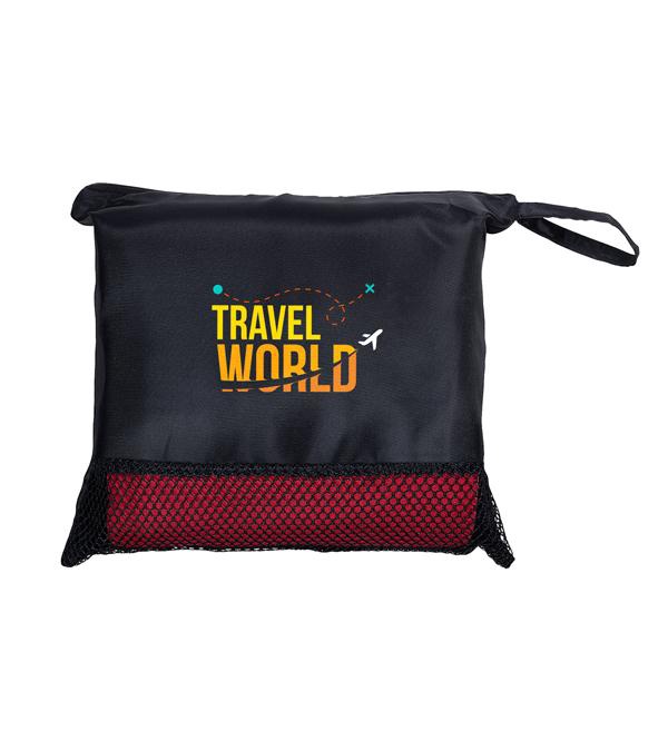 Travel Blanket In Pouch - Full Color Imprint