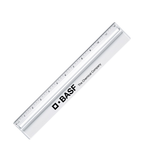 Plastic 12 Ruler With Magnifying Glass