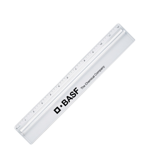 Plastic 12 Ruler With Magnifying Glass
