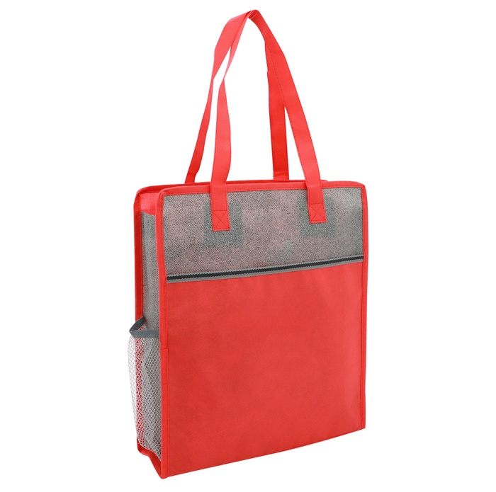 Color Basics Heathered Non-Woven Tote Bag