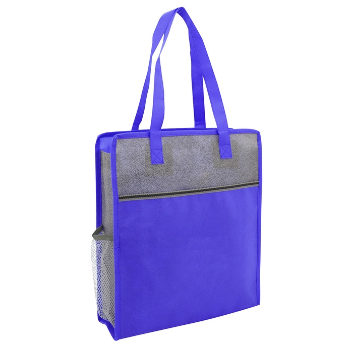 Color Basics Heathered Non-Woven Tote Bag
