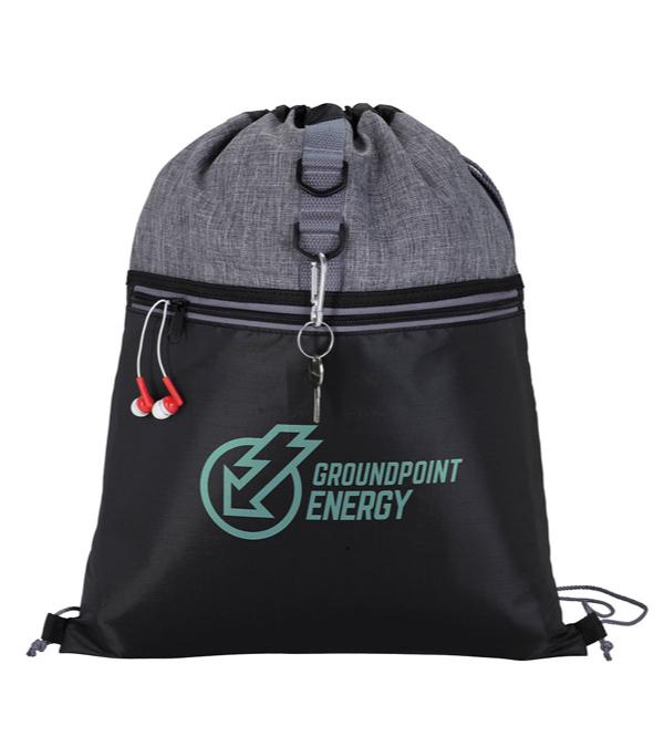 Stand Alone Drawstring Backpack