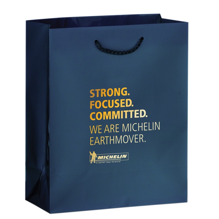 Gloss 8" x 4" x 10" Promotional Shopping Bags