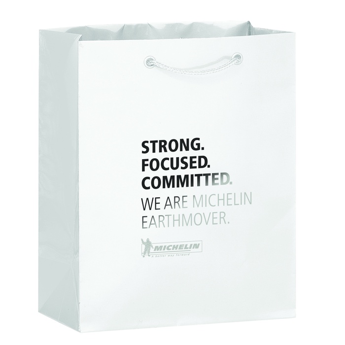 Gloss 8" x 4" x 10" Promotional Shopping Bags