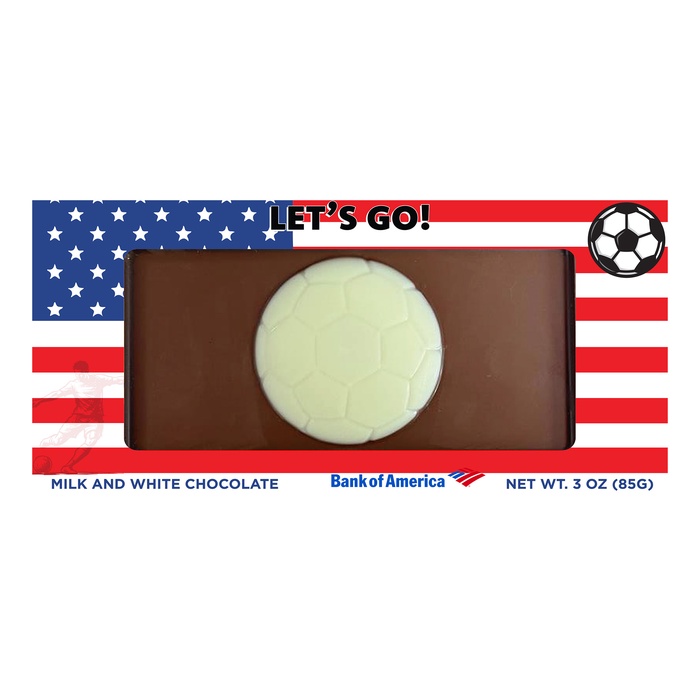 Soccer Two Tone Chocolate Bar