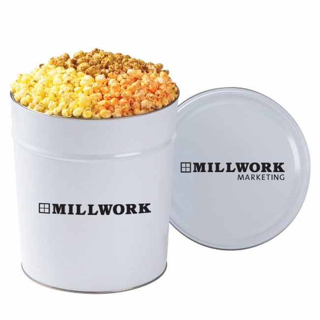 3-1/2 Gallon 3 Way Popcorn Tin