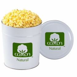 3-1/2 Gallons of Classic Popcorn In Custom Tins