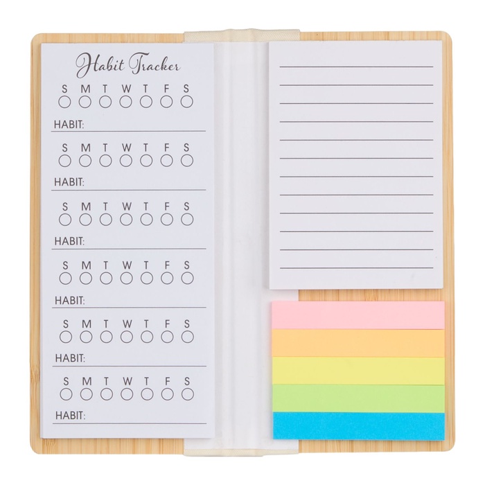 Wellable™ FSC® 100% Bamboo Sticky Note Pad