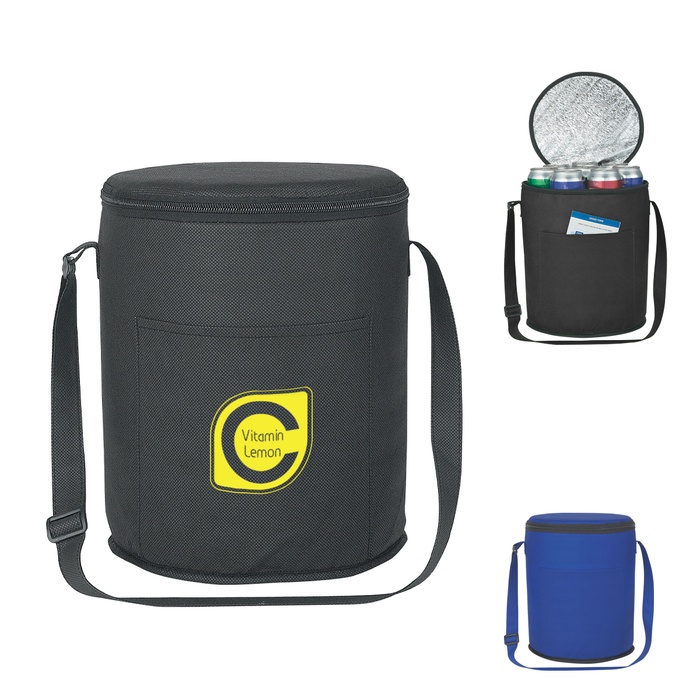 Imprinted Non-Woven Round Cooler Bags