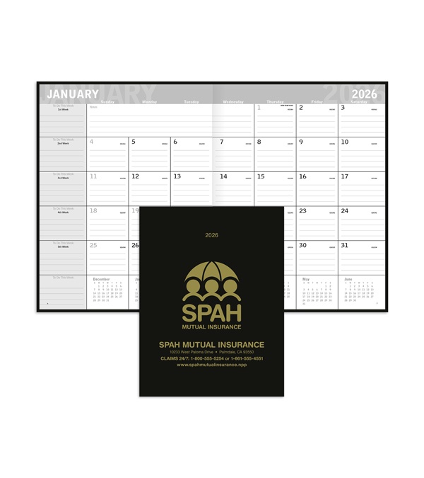 Classic Monthly Planner 2026
