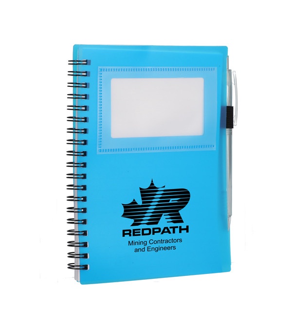 FSC Recycled Star Spiral Notebook with Pen