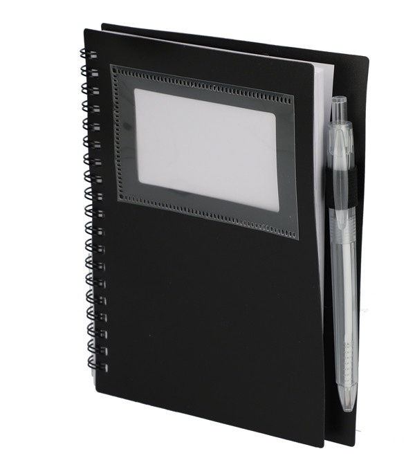 FSC Recycled Star Spiral Notebook with Pen