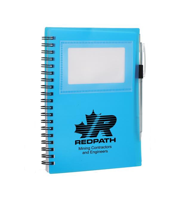 FSC Recycled Star Spiral Notebook with Pen