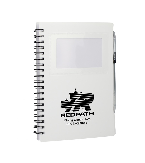 FSC Recycled Star Spiral Notebook with Pen