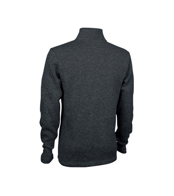 Men's Heathered Fleece Pullover - Embroidered