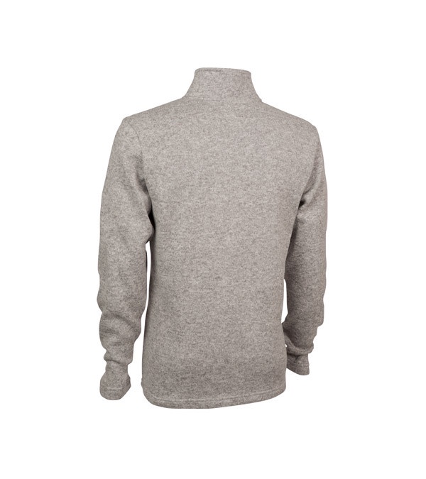 Men's Heathered Fleece Pullover - Embroidered