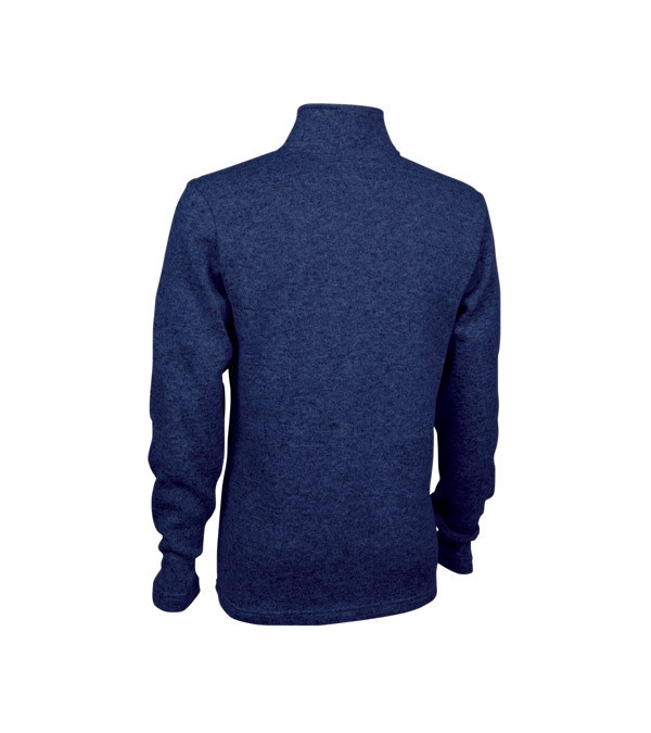 Men's Heathered Fleece Pullover - Embroidered