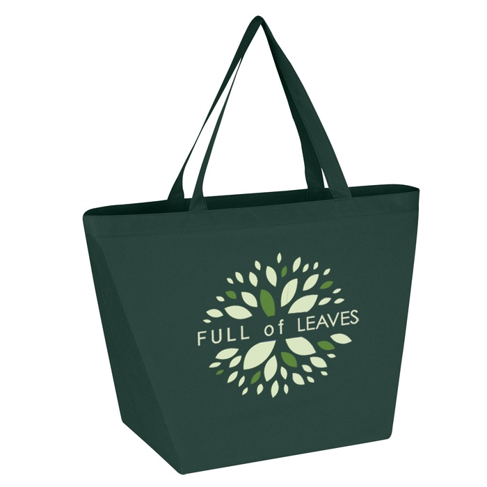 Budget Shopper Tote Bag with Logo - Full Color Imprint