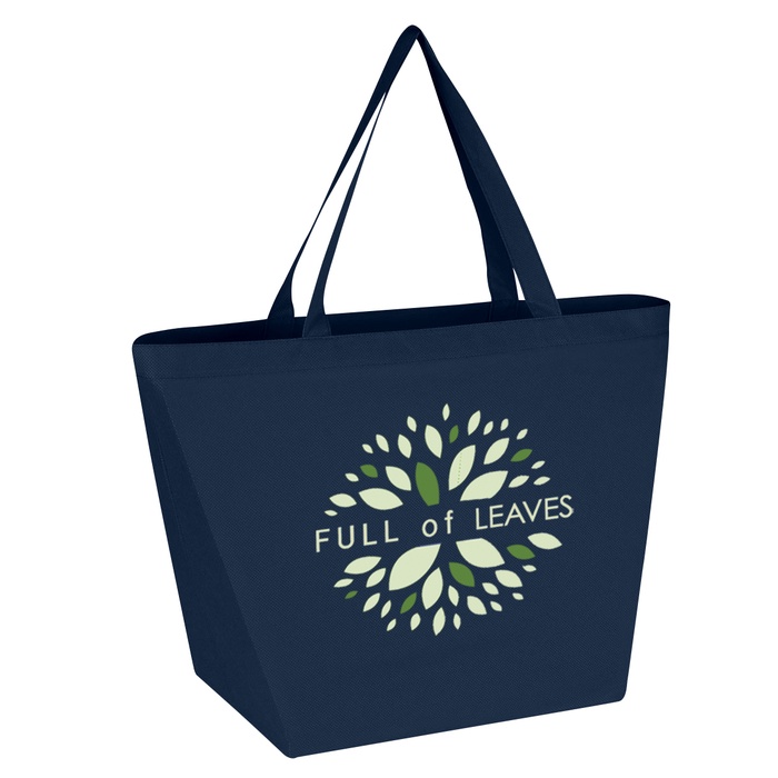 Budget Shopper Tote Bag with Logo - Full Color Imprint
