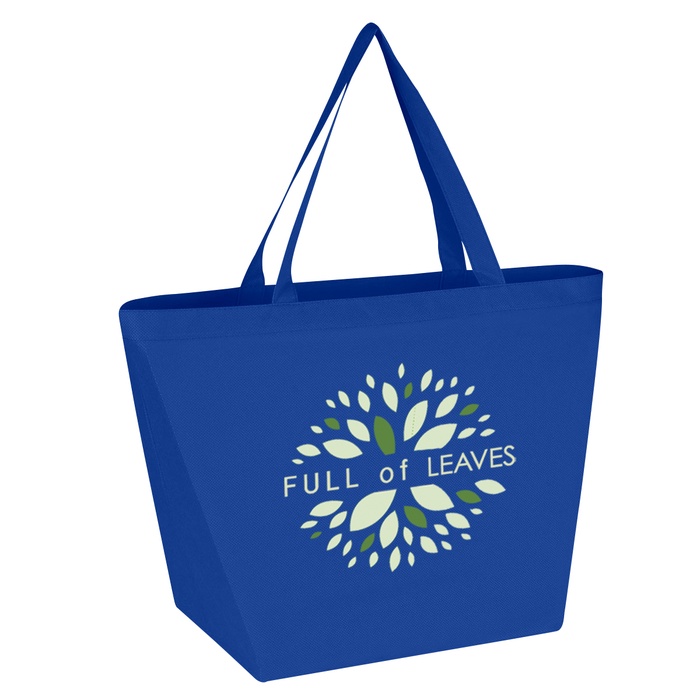 Budget Shopper Tote Bag with Logo - Full Color Imprint