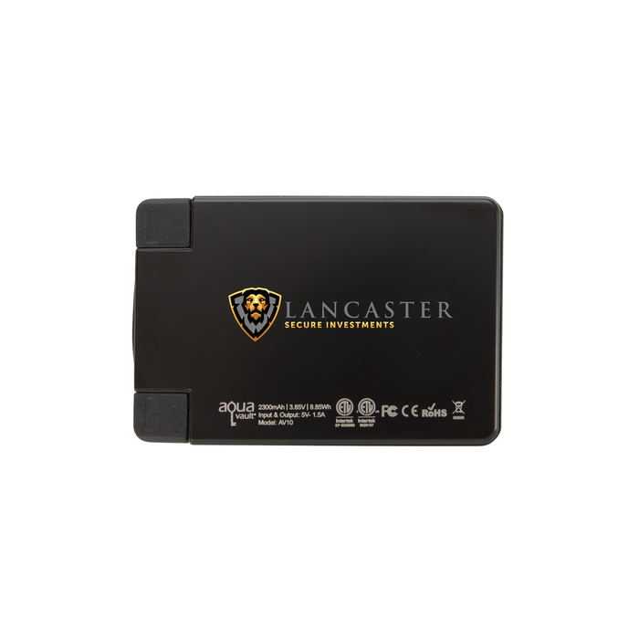 AquaVault® ChargeCard Power Bank 2,300 mAh