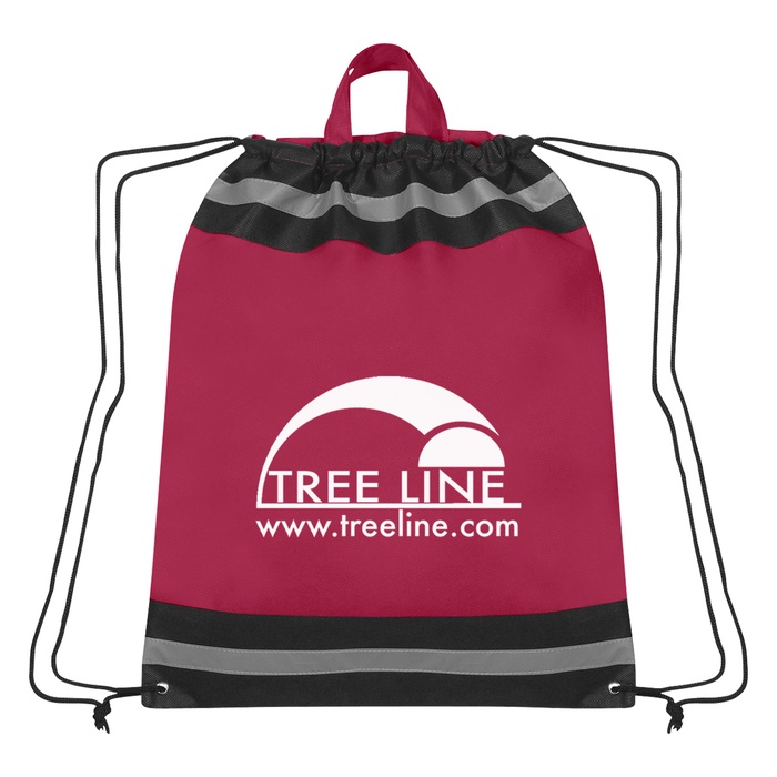 Large Non-Woven Designer Drawstring Backpacks with Logo