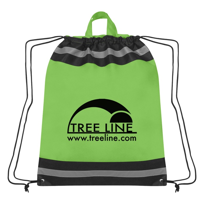 Large Non-Woven Designer Drawstring Backpacks with Logo