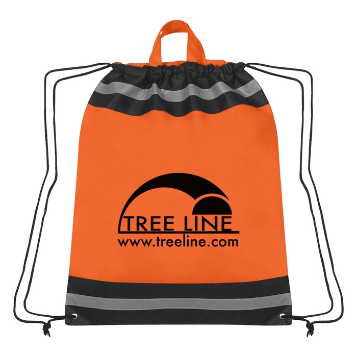 Large Non-Woven Designer Drawstring Backpacks with Logo