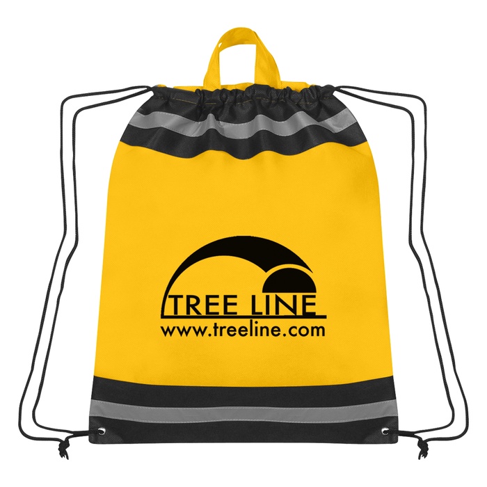 Large Non-Woven Designer Drawstring Backpacks with Logo