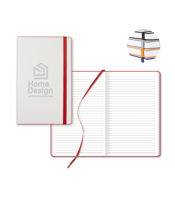 Castelli White Laser Medio White Page Lined Journal