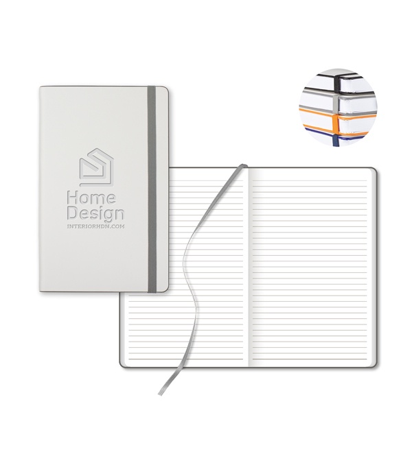 Castelli White Laser Medio White Page Lined Journal