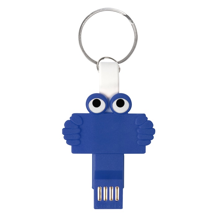 Clipster Buddy 3-In-1 Charging Cable Key Ring