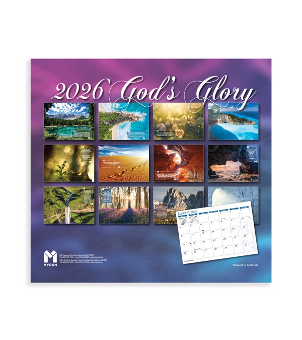 God's Glory Wall Calendar 2026