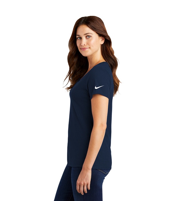 Nike Ladies Dri-FIT Cotton/Poly Scoop Neck Tee