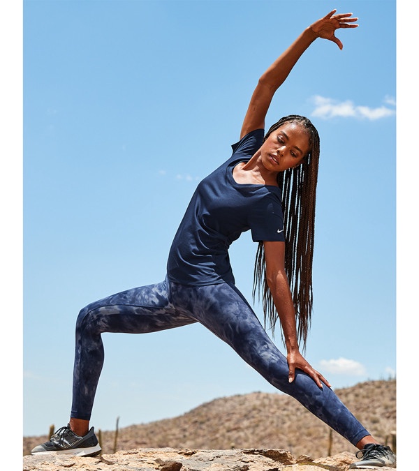 Nike Ladies Dri-FIT Cotton/Poly Scoop Neck Tee