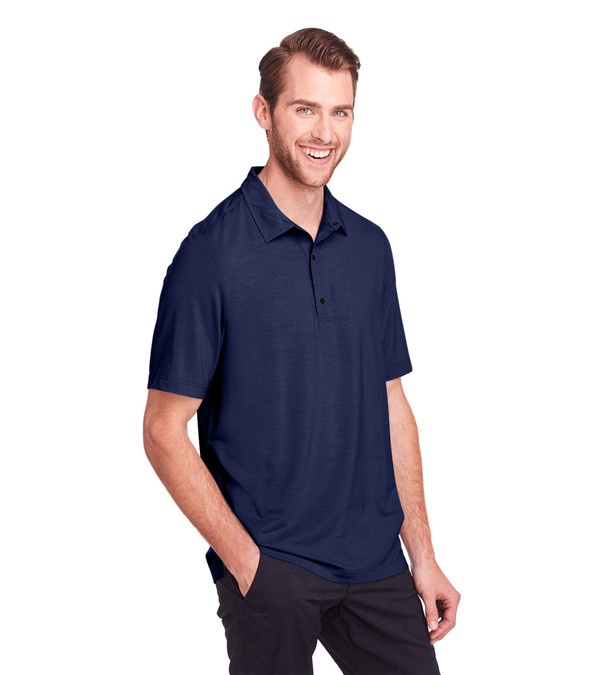 North End Men's Jaq Snap-Up Stretch Performance Polo - Embroidered