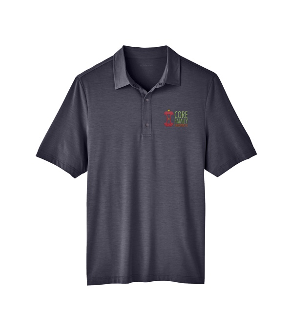 North End Men's Jaq Snap-Up Stretch Performance Polo - Embroidered
