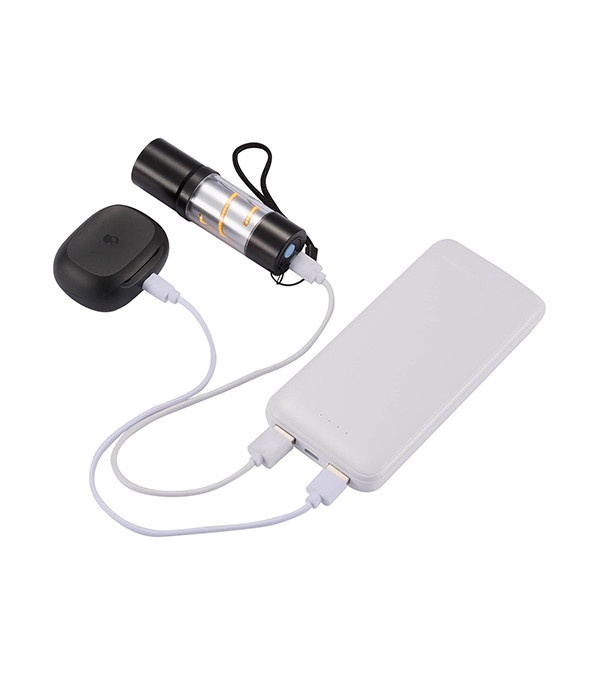 Pwr Pal 10000 mAh Power Bank with Integrated Cable