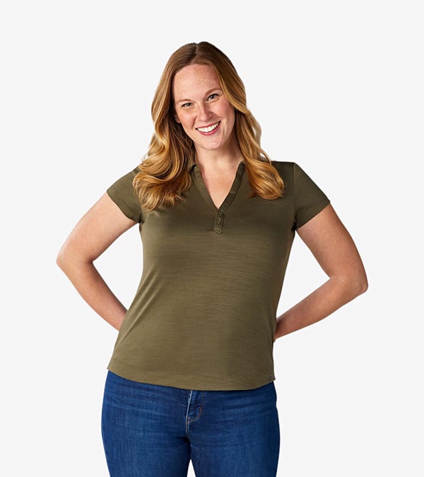 Women's Amos Eco S Polo - Embroidered