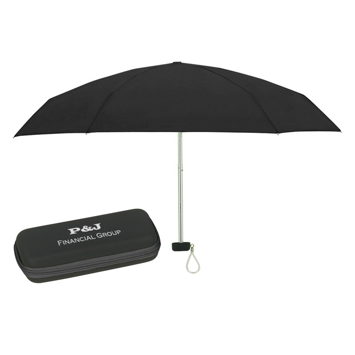 37" Arc Folding Travel Umbrella with Case