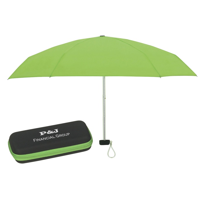 37" Arc Folding Travel Umbrella with Case