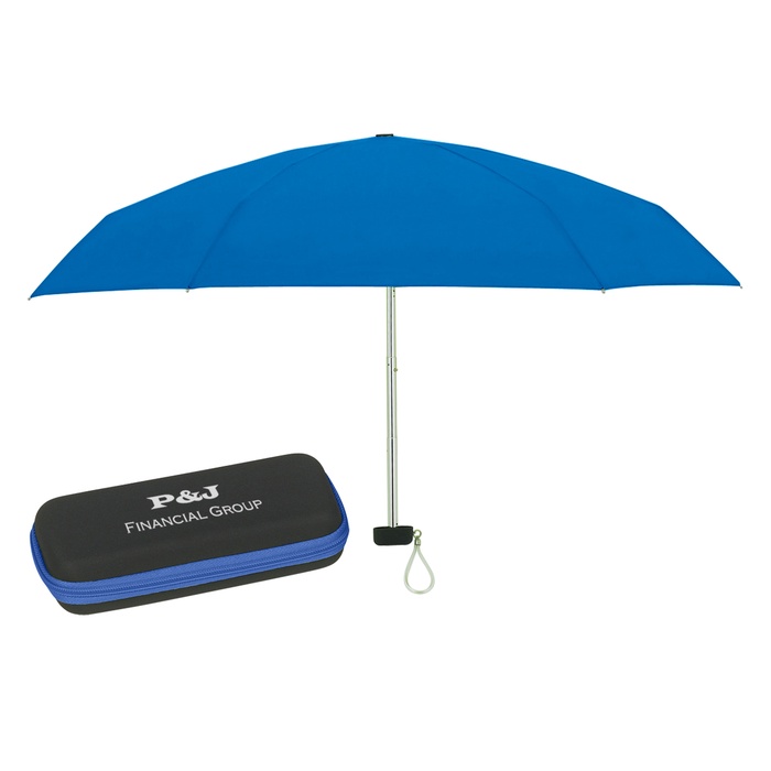 37" Arc Folding Travel Umbrella with Case