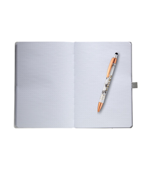 Cambria Ultra-Gloss Marble Notebook with Pen