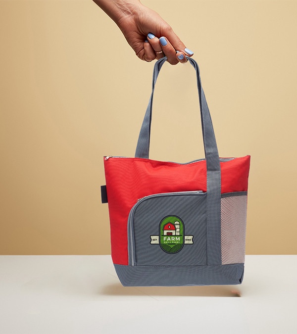 The Go Getter Two-Tone Tote Bags